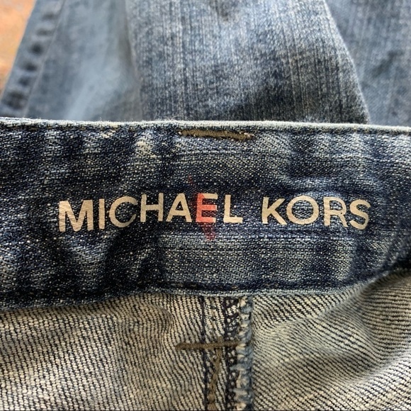 MICHAEL Kors Blue Wash Studded Women’s Capris Jeans Size 2 - Picture 7 of 11